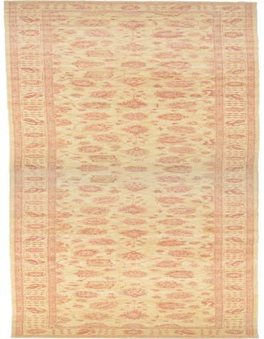 Detail image of 5' 3 x 29' 1 Hand Knotted Peshawar Ziegler Oriental Runner Rug