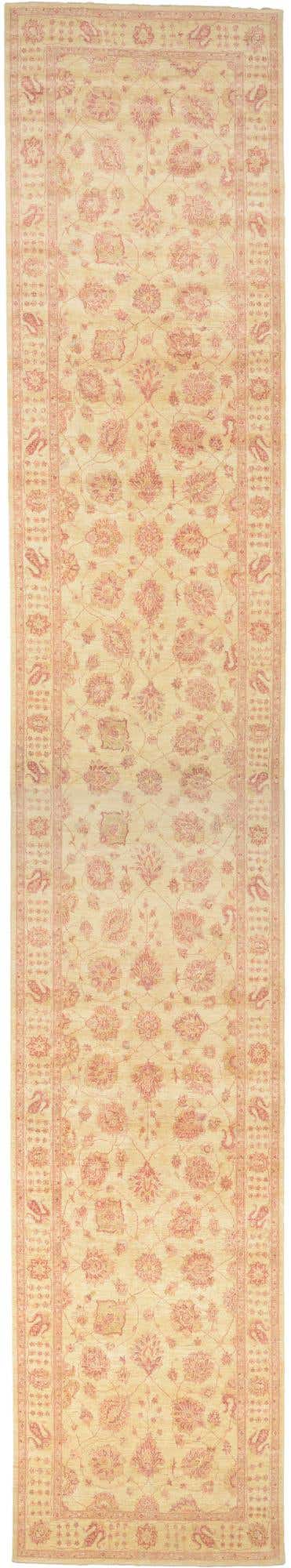 5' 3 x 29' 1 Hand Knotted Peshawar Ziegler Oriental Runner Rug