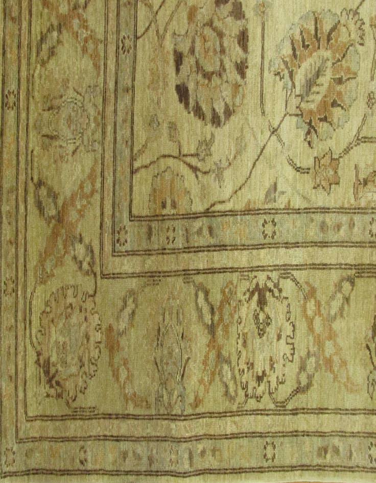 Detail image of 8' 3 x 32' 9  Hand Knotted Peshawar Ziegler Oriental Runner Rug