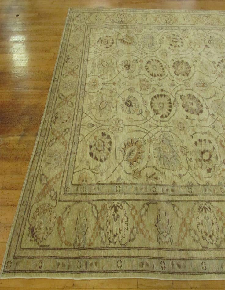 Detail image of 8' 3 x 32' 9  Hand Knotted Peshawar Ziegler Oriental Runner Rug