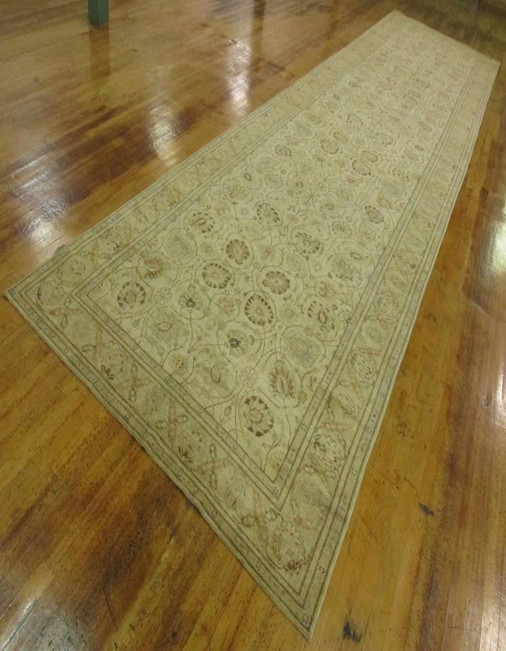Detail image of 8' 3 x 32' 9 Hand Knotted Peshawar Ziegler Oriental Runner Rug