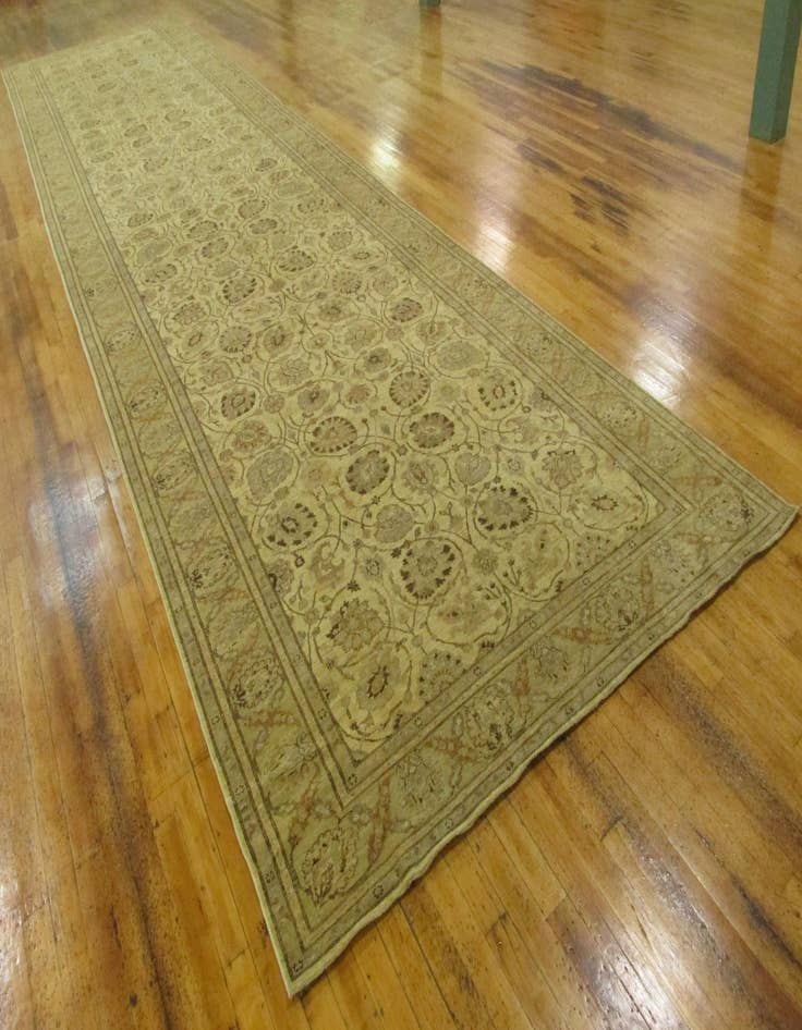 Detail image of 8' 3 x 32' 9  Hand Knotted Peshawar Ziegler Oriental Runner Rug