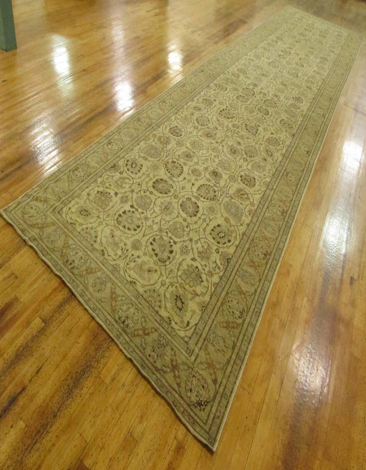 Detail image of 8' 3 x 32' 9  Hand Knotted Peshawar Ziegler Oriental Runner Rug