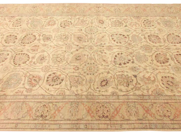 Detail image of 8' 3 x 32' 9 Hand Knotted Peshawar Ziegler Oriental Runner Rug
