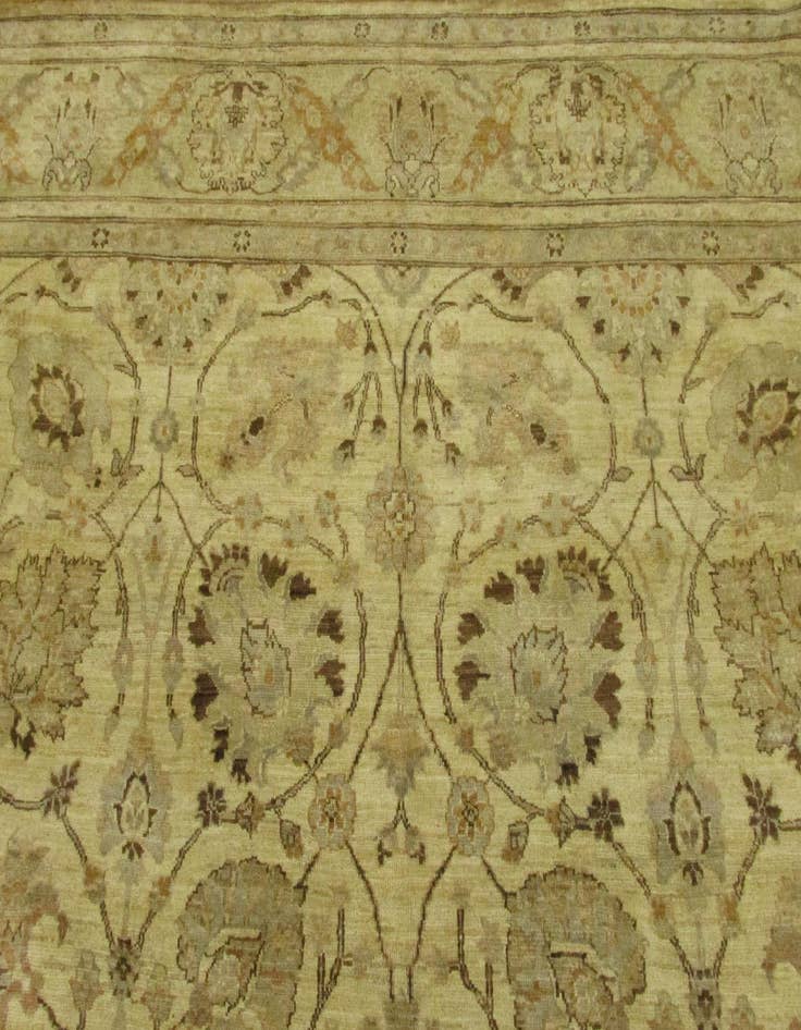 Detail image of 8' 3 x 32' 9  Hand Knotted Peshawar Ziegler Oriental Runner Rug