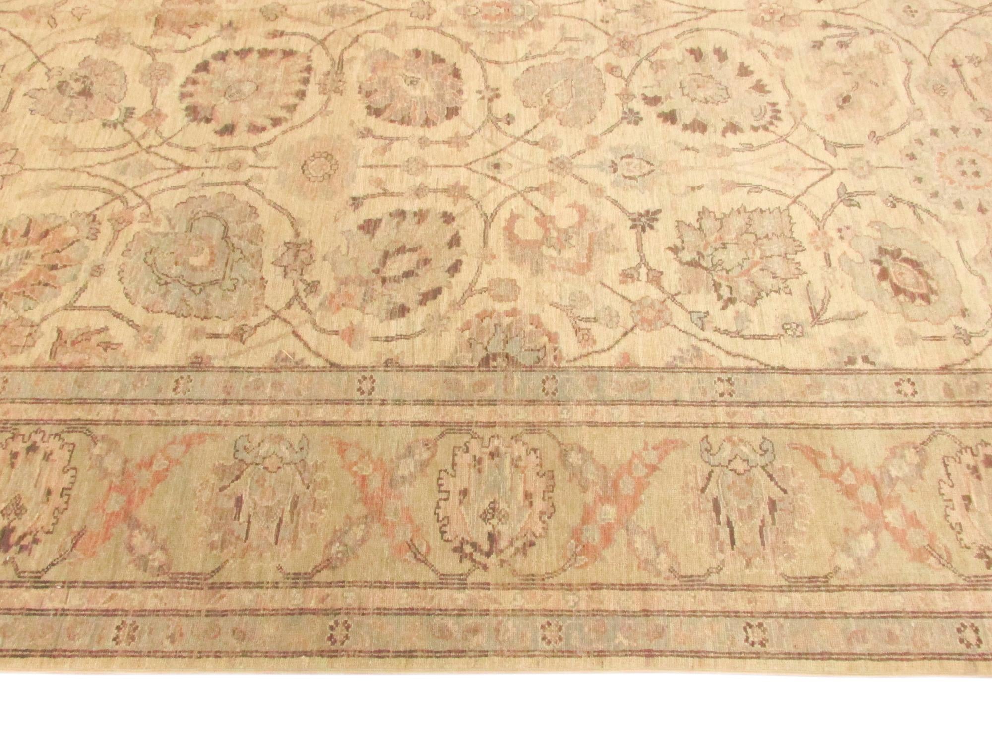 8' 3 x 32' 9 Hand Knotted Peshawar Ziegler Oriental Runner Rug