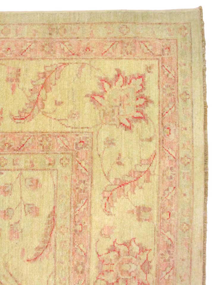 7' 4 x 21' 7 Hand Knotted Peshawar Ziegler Oriental Runner Rug