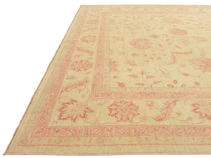 Detail image of 7' 4 x 21' 7 Hand Knotted Peshawar Ziegler Oriental Runner Rug