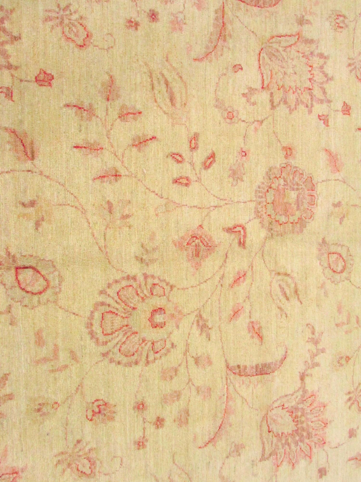 7' 4 x 21' 7 Hand Knotted Peshawar Ziegler Oriental Runner Rug