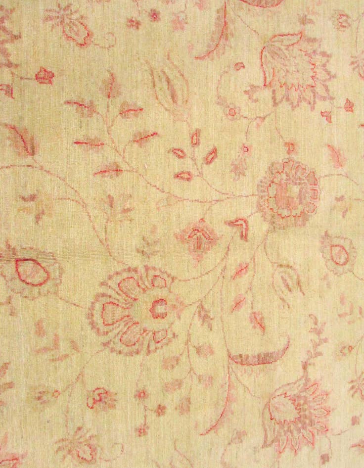 Detail image of 7' 4 x 21' 7 Hand Knotted Peshawar Ziegler Oriental Runner Rug