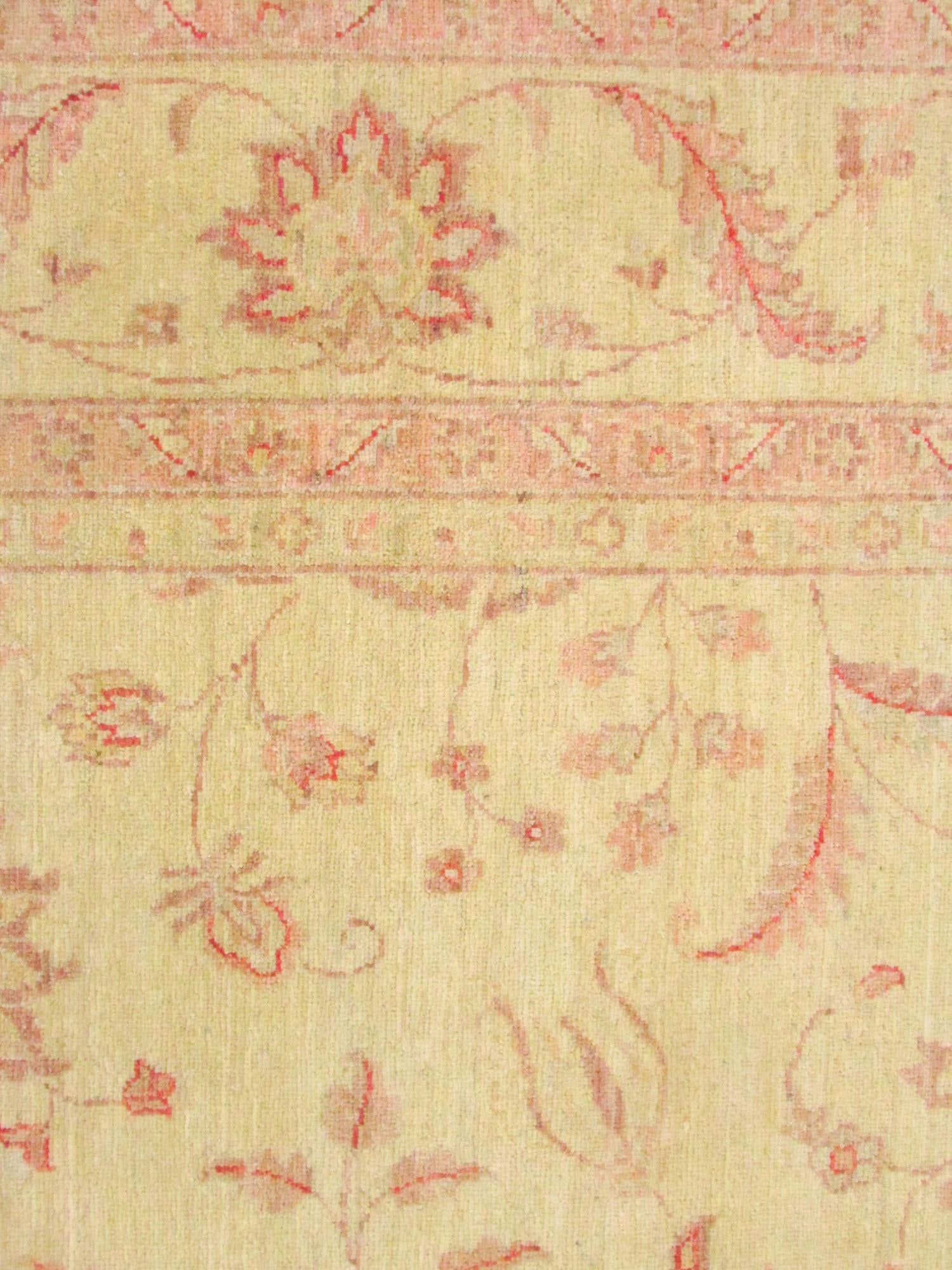 7' 4 x 21' 7 Hand Knotted Peshawar Ziegler Oriental Runner Rug