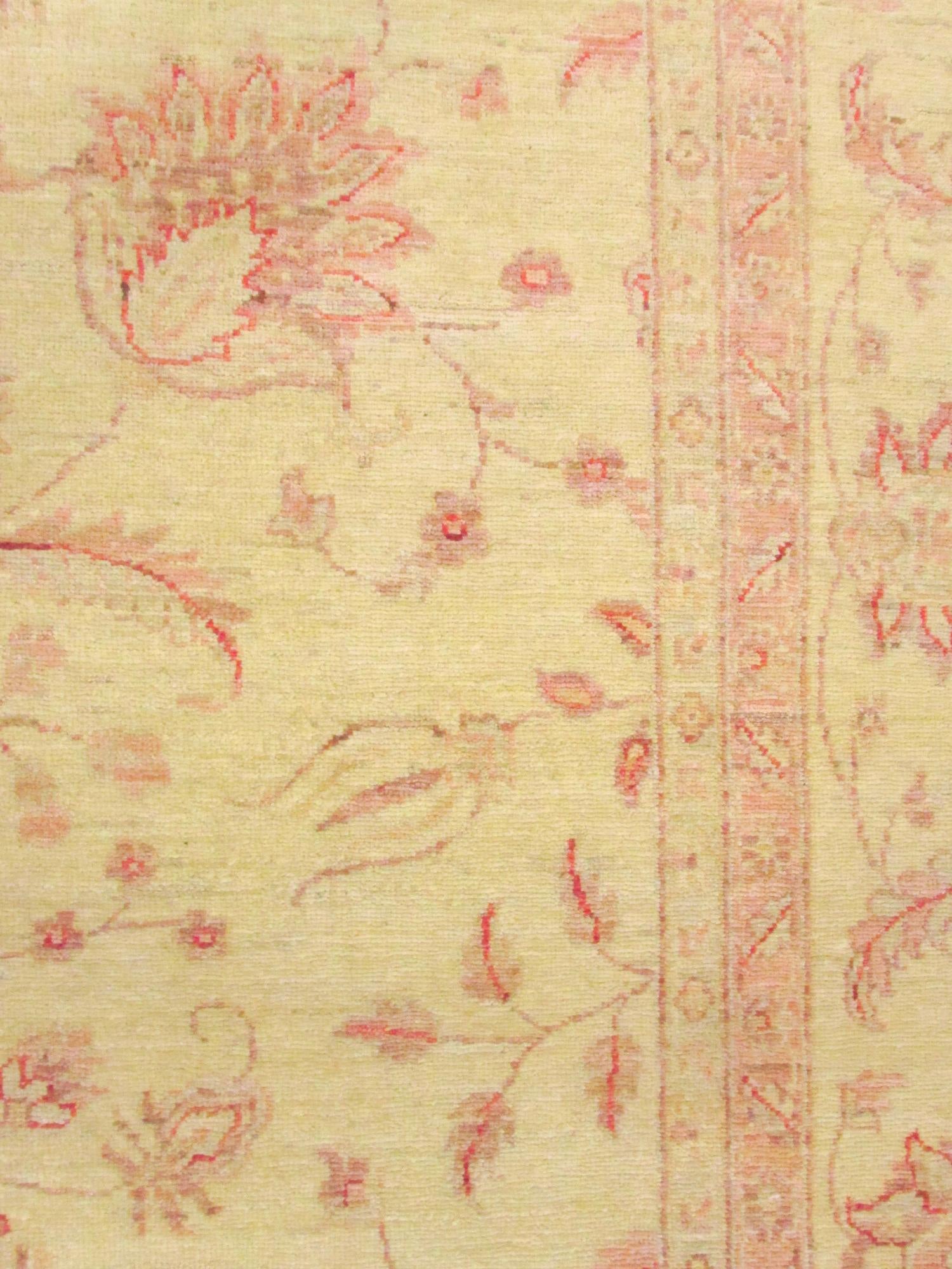 7' 4 x 21' 7 Hand Knotted Peshawar Ziegler Oriental Runner Rug