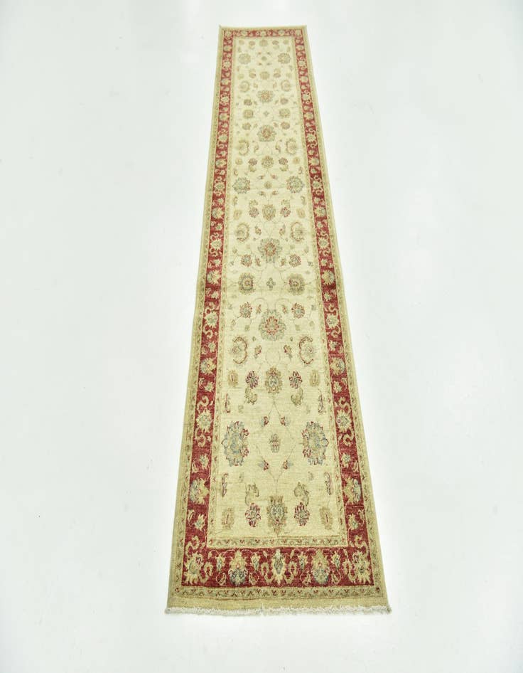 Detail image of 2' 6 x 9' 7 Hand Knotted Peshawar Ziegler Runner Rug