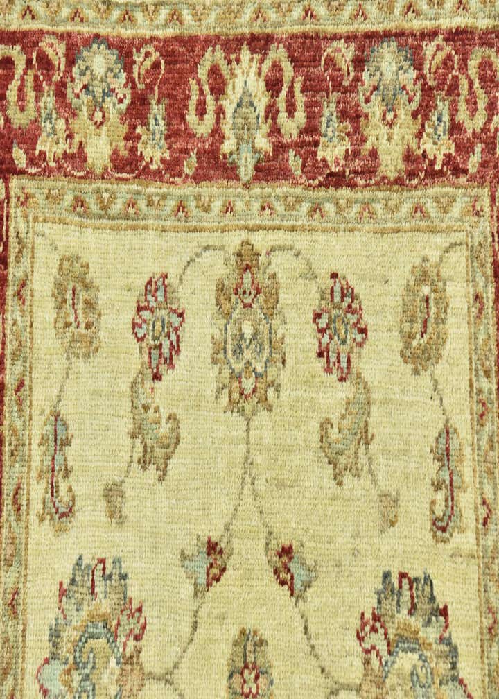 2' 6 x 9' 7 Hand Knotted Peshawar Ziegler Runner Rug