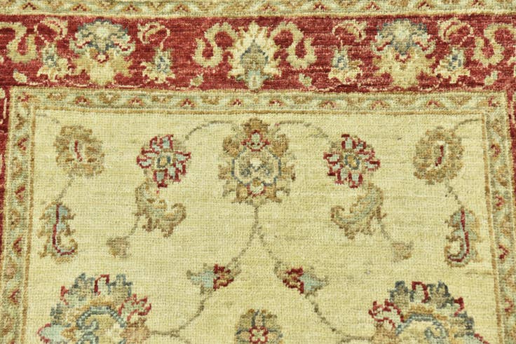 Detail image of 2' 6 x 9' 7 Hand Knotted Peshawar Ziegler Runner Rug