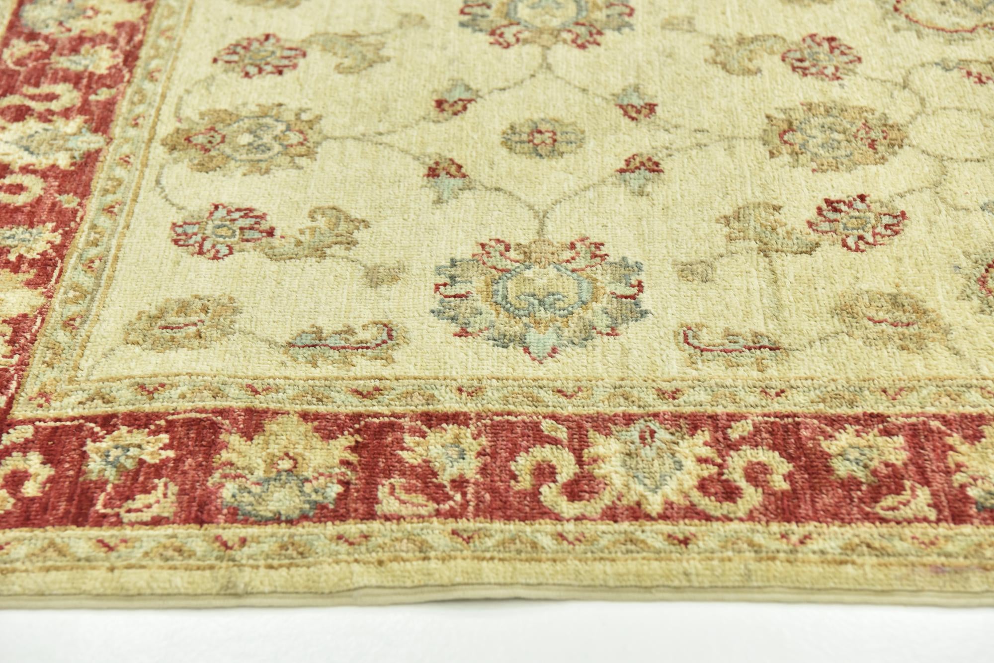 2' 6 x 9' 7 Hand Knotted Peshawar Ziegler Runner Rug
