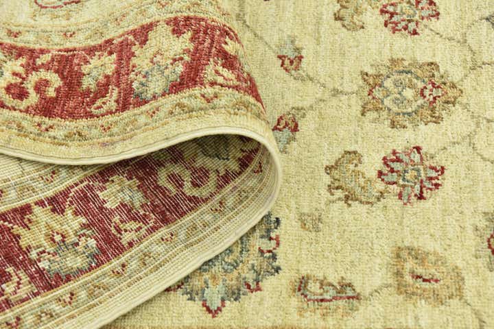 2' 6 x 9' 7 Hand Knotted Peshawar Ziegler Runner Rug