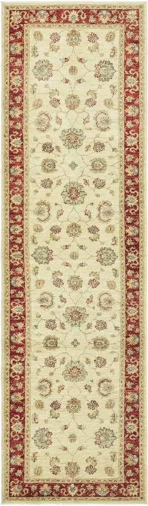 2' 6 x 9' 7 Hand Knotted Peshawar Ziegler Runner Rug