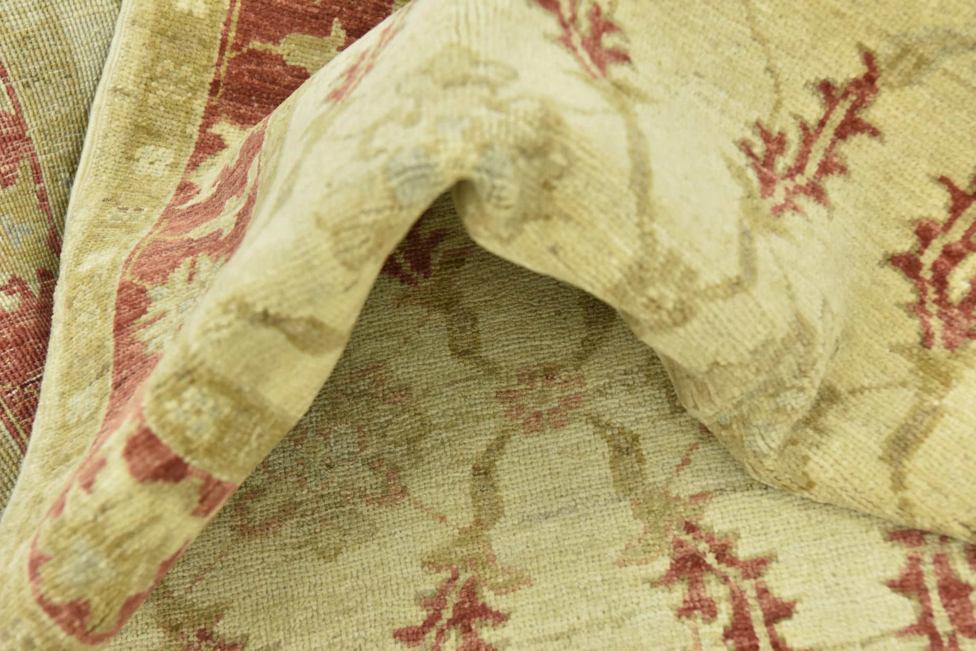 2' 8 x 9' 10 Hand Knotted Peshawar Ziegler Runner Rug