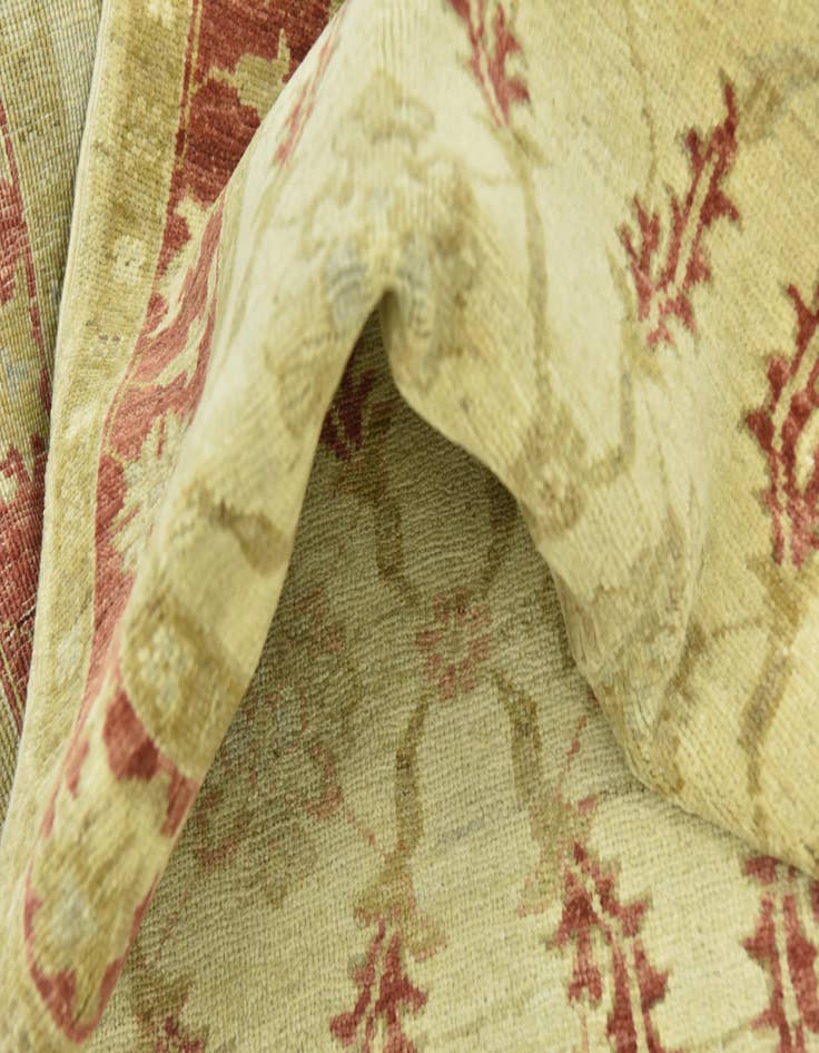 Detail image of 2' 8 x 9' 10  Hand Knotted Peshawar Ziegler Runner Rug