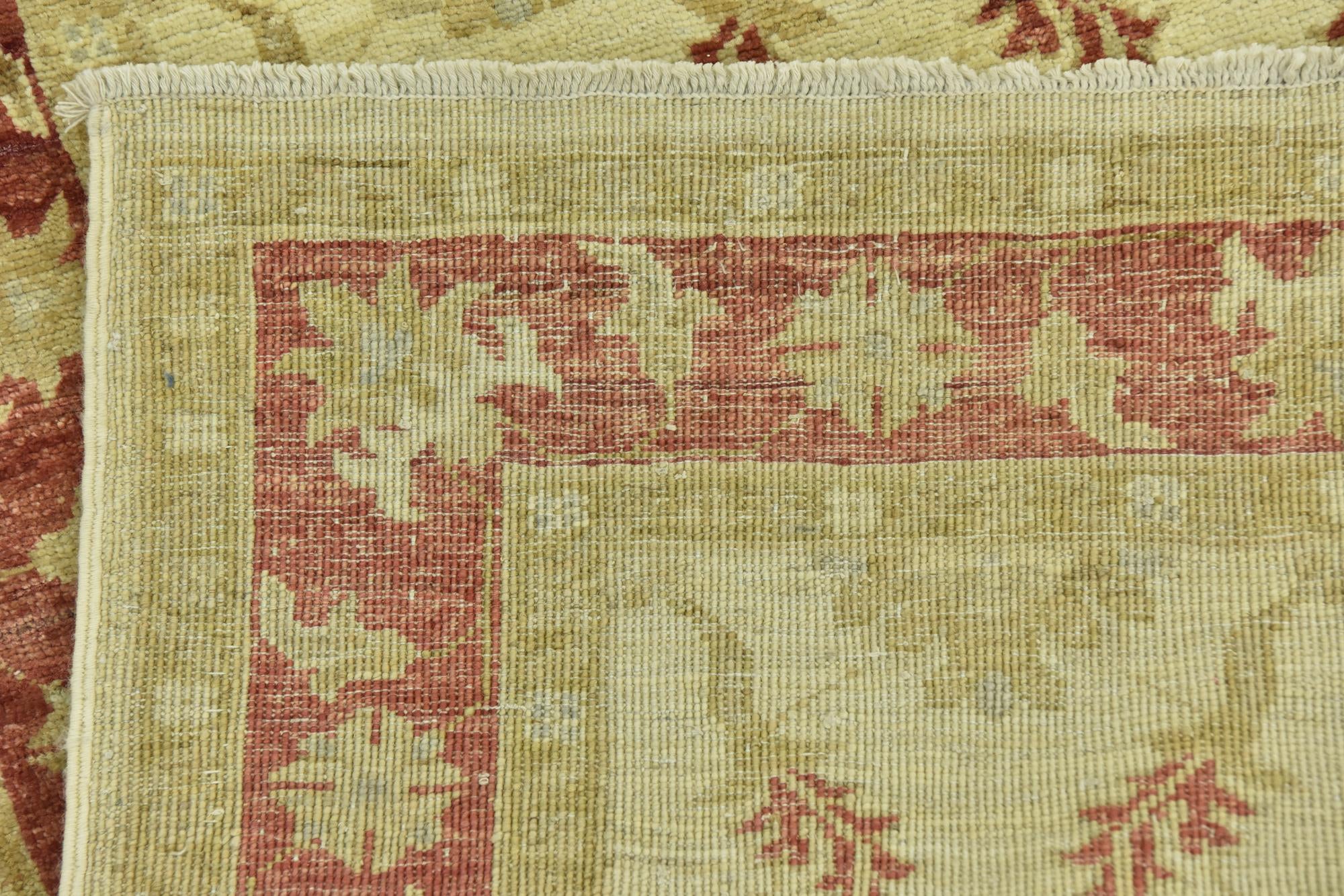 2' 8 x 9' 10 Hand Knotted Peshawar Ziegler Runner Rug