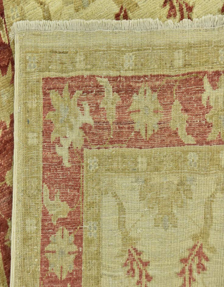 Detail image of 2' 8 x 9' 10  Hand Knotted Peshawar Ziegler Runner Rug