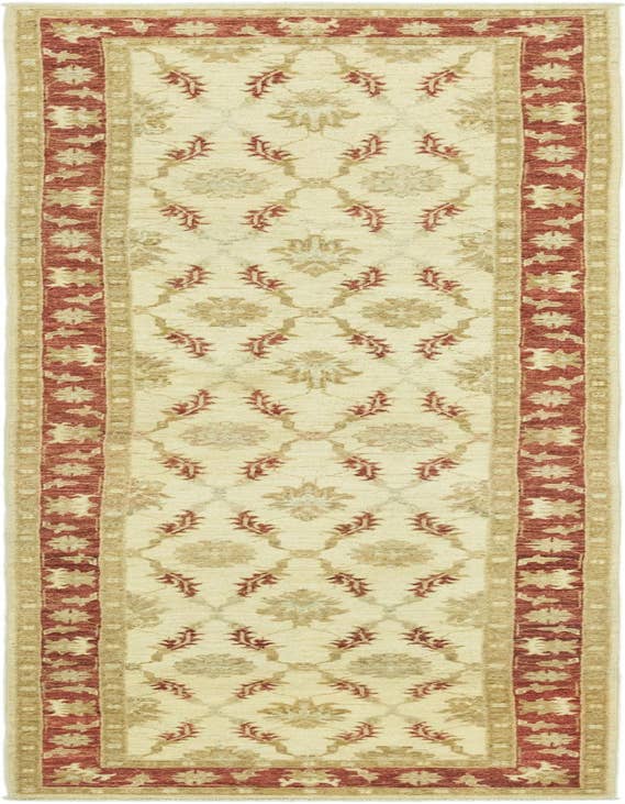 Detail image of 2' 8 x 9' 10 Hand Knotted Peshawar Ziegler Runner Rug