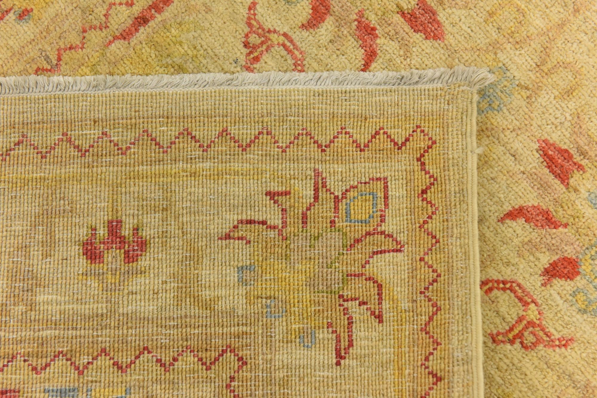 2' 7 x 10' 4 Hand Knotted Peshawar Ziegler Runner Rug