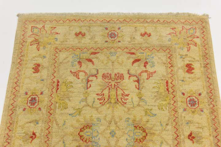 2' 7 x 10' 4 Hand Knotted Peshawar Ziegler Runner Rug
