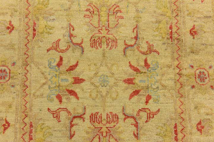 2' 7 x 10' 4 Hand Knotted Peshawar Ziegler Runner Rug