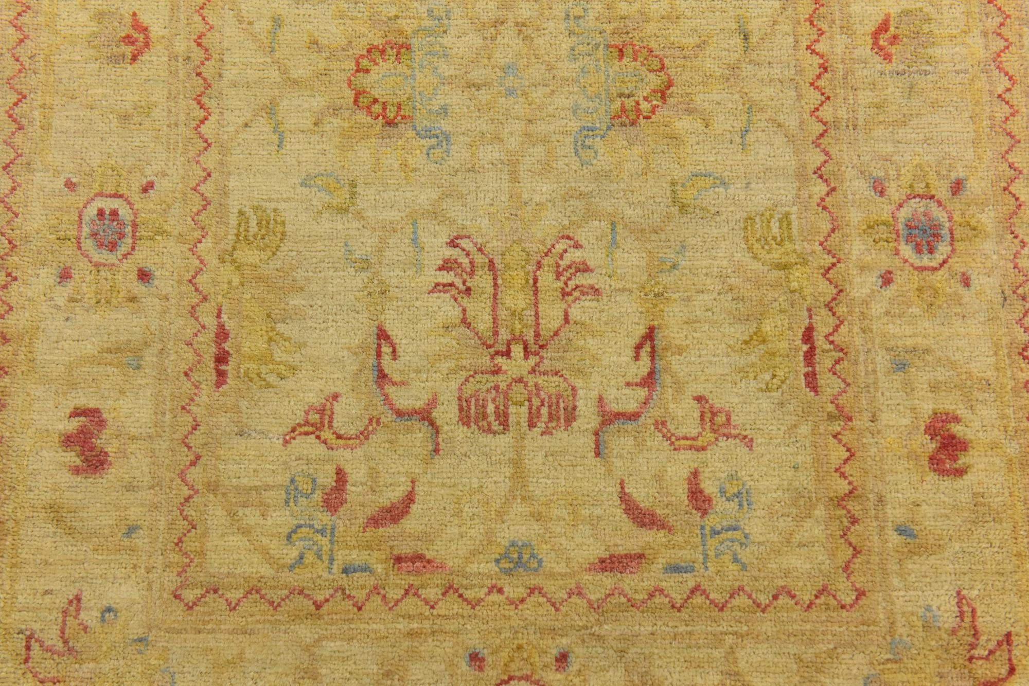 2' 7 x 10' 4 Hand Knotted Peshawar Ziegler Runner Rug