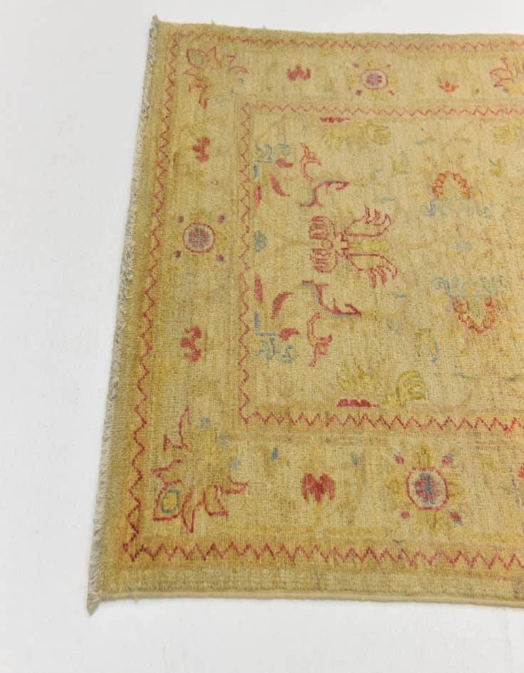 Detail image of 2' 7 x 10' 4  Hand Knotted Peshawar Ziegler Runner Rug