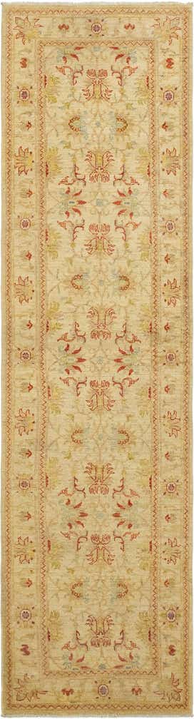2' 7 x 10' 4 Hand Knotted Peshawar Ziegler Runner Rug