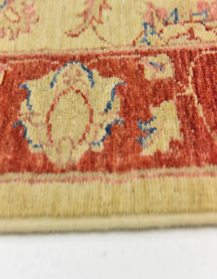 Detail image of 2' 8 x 9' 8  Hand Knotted Peshawar Ziegler Runner Rug