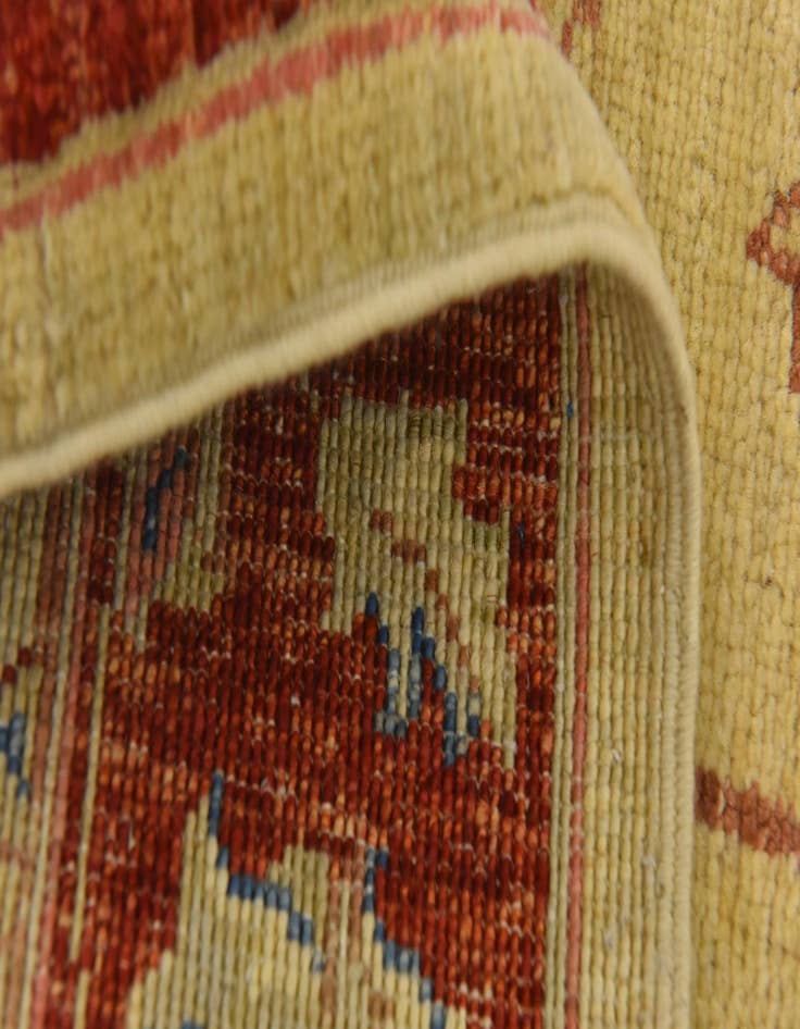 Detail image of 2' 8 x 9' 8  Hand Knotted Peshawar Ziegler Runner Rug