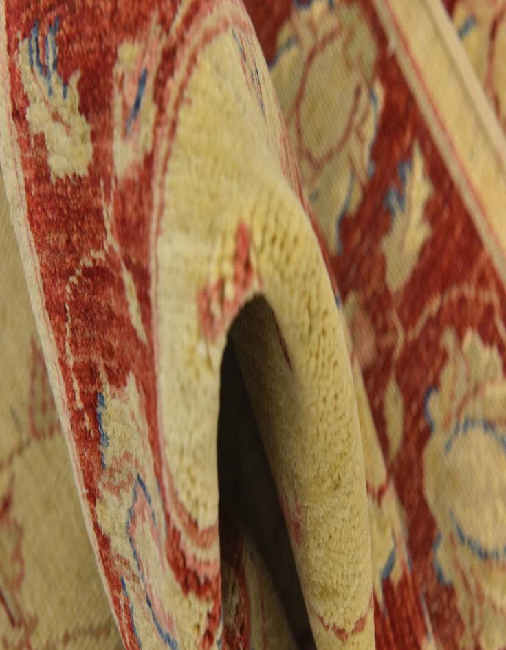 Detail image of 2' 8 x 9' 8  Hand Knotted Peshawar Ziegler Runner Rug