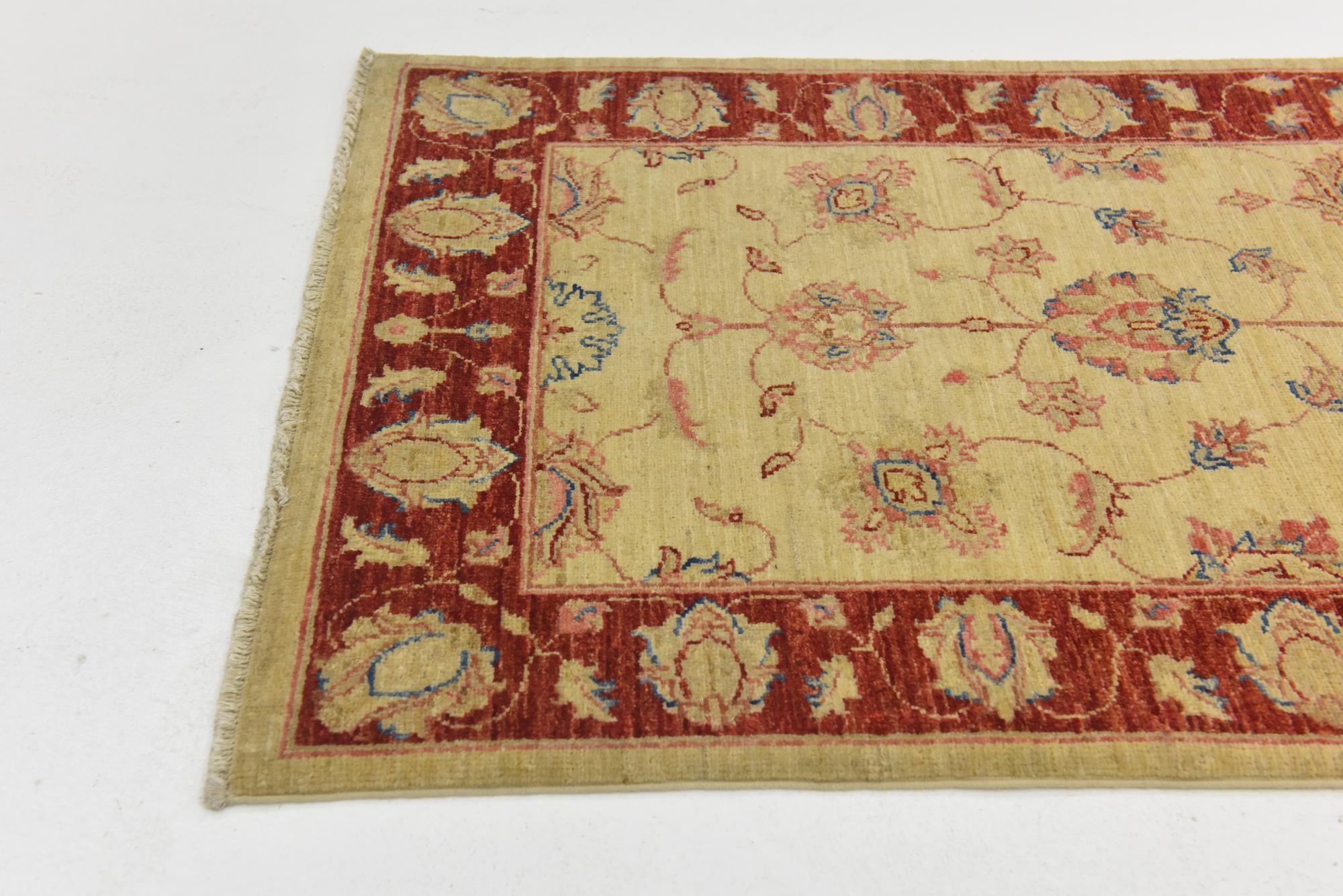2' 8 x 9' 8 Hand Knotted Peshawar Ziegler Runner Rug