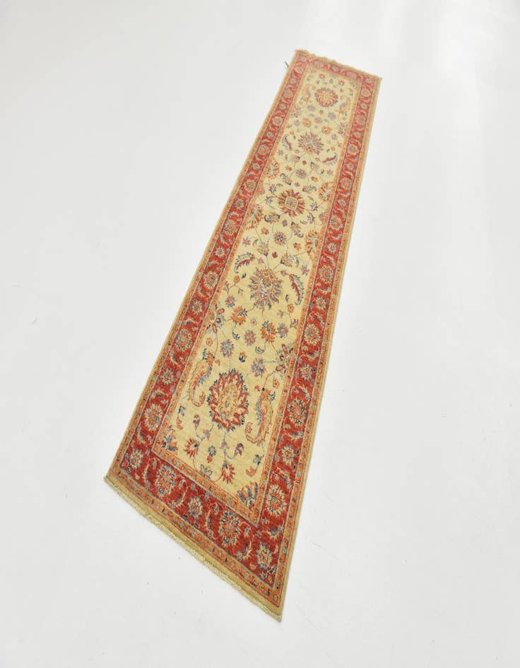 Detail image of 2' 6 x 8' 7 Hand Knotted Peshawar Ziegler Runner Rug