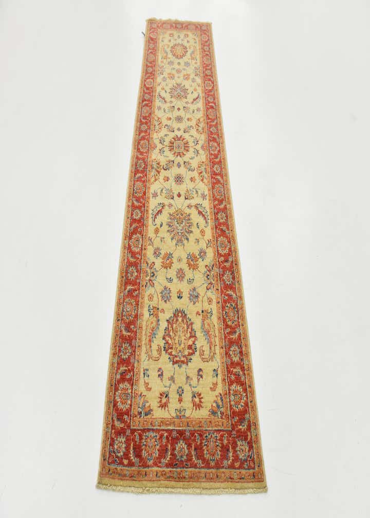 2' 6 x 8' 7 Hand Knotted Peshawar Ziegler Runner Rug