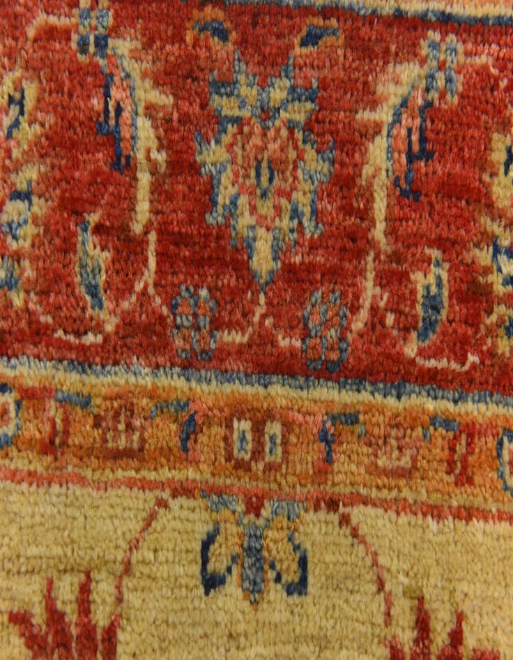 Detail image of 2' 6 x 8' 7 Hand Knotted Peshawar Ziegler Runner Rug