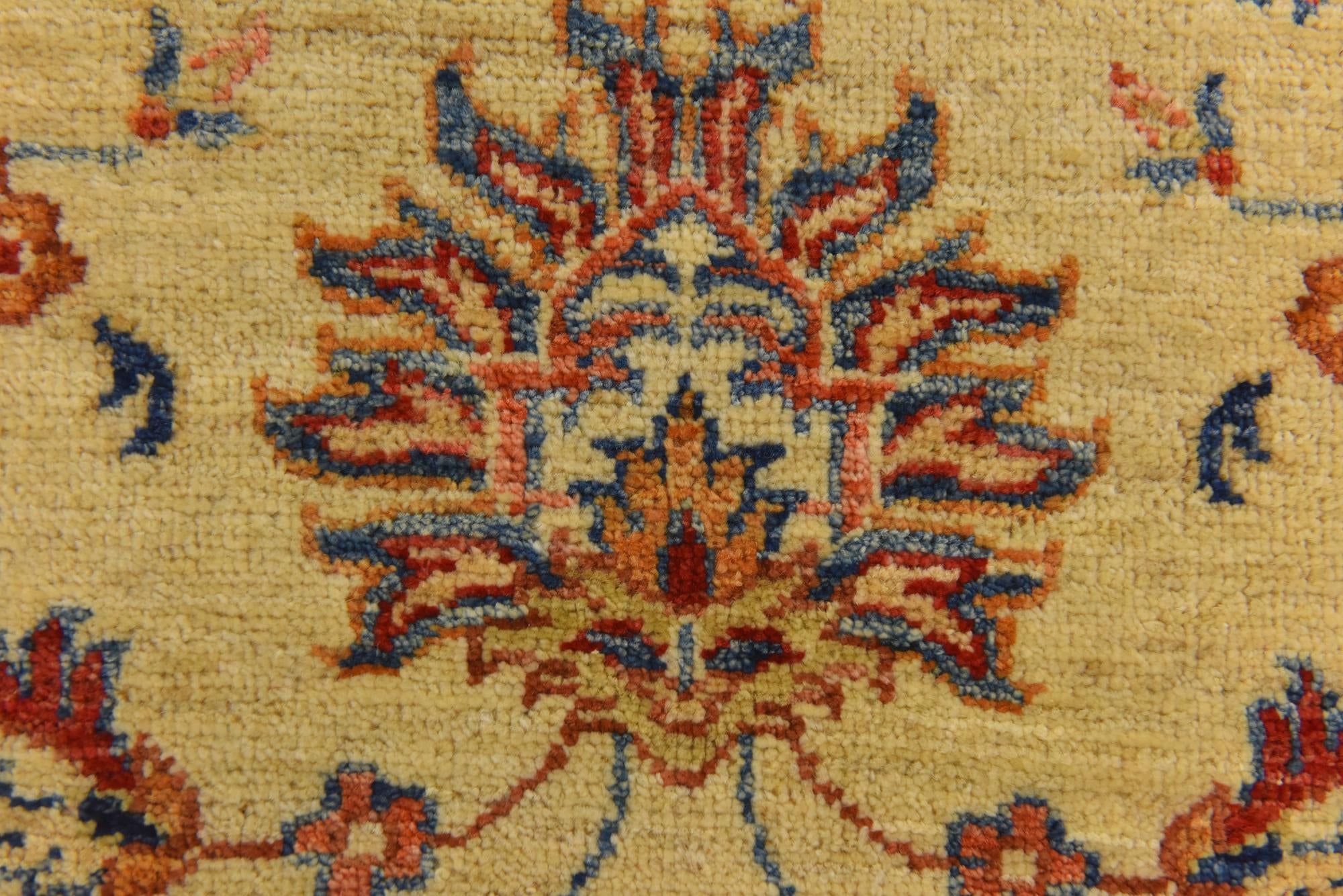 2' 6 x 8' 7 Hand Knotted Peshawar Ziegler Runner Rug