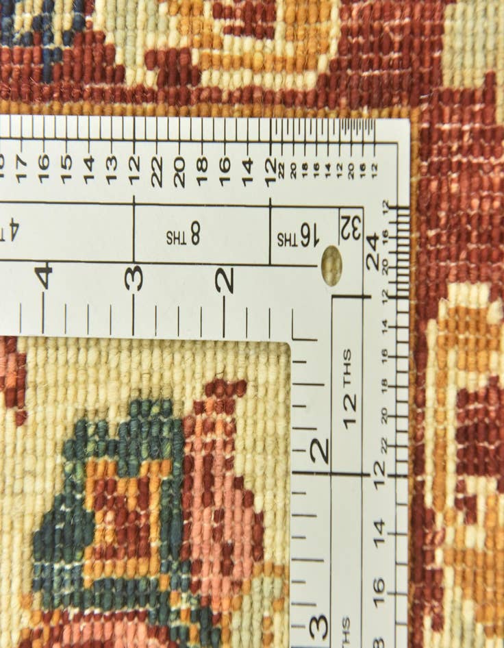 Detail image of 2' 7 x 9' 7  Hand Knotted Peshawar Ziegler Runner Rug