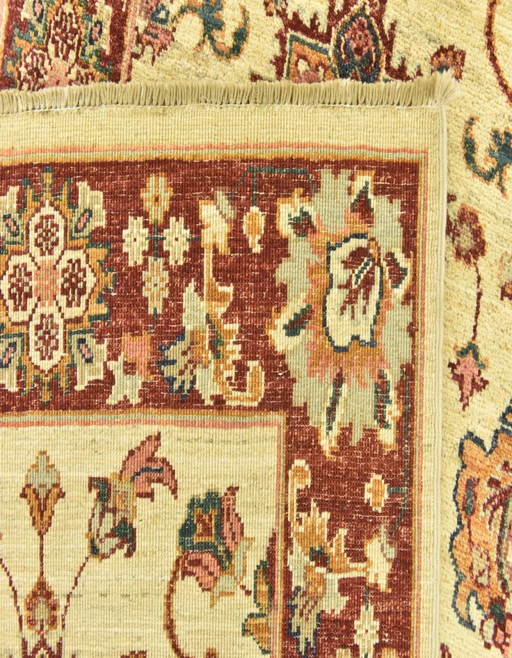 Detail image of 2' 7 x 9' 7  Hand Knotted Peshawar Ziegler Runner Rug