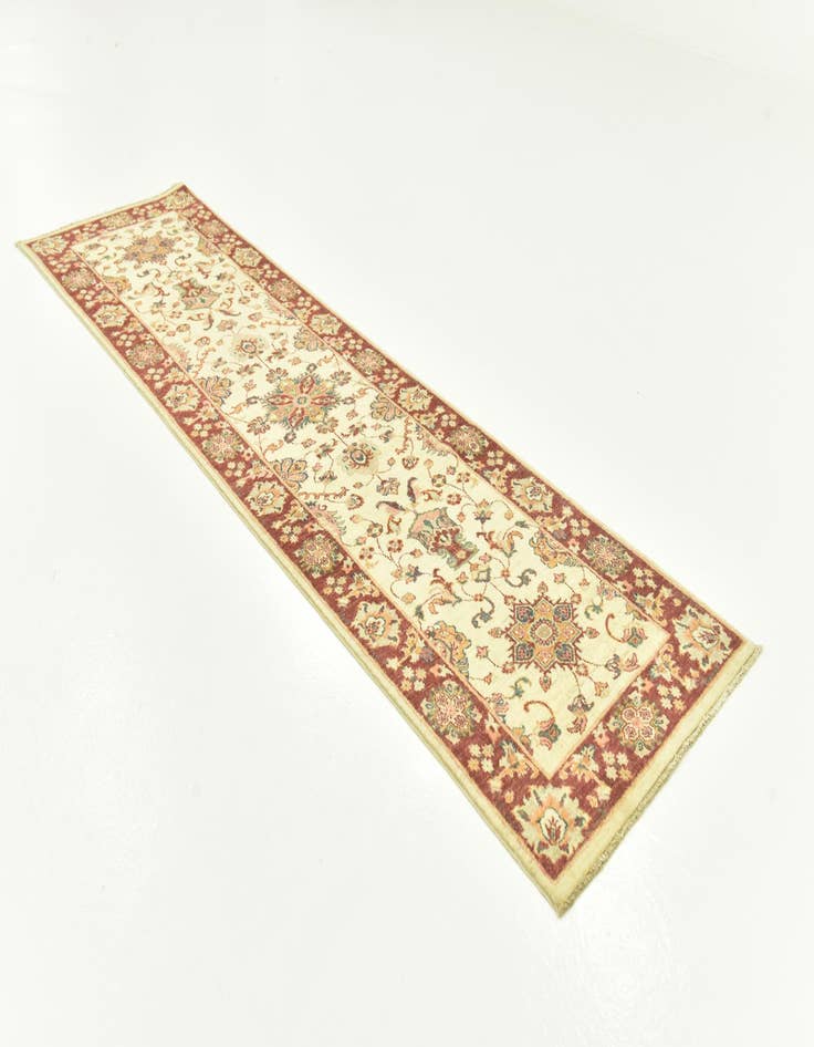 Detail image of 2' 7 x 9' 7  Hand Knotted Peshawar Ziegler Runner Rug