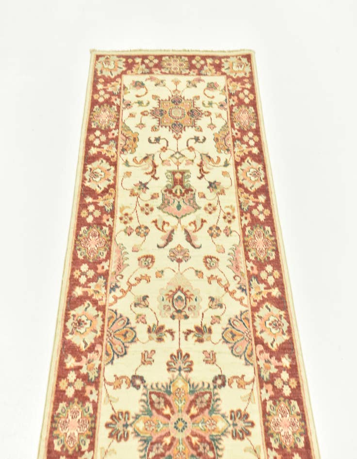 Detail image of 2' 7 x 9' 7  Hand Knotted Peshawar Ziegler Runner Rug