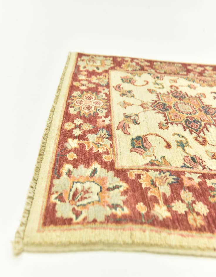 Detail image of 2' 7 x 9' 7  Hand Knotted Peshawar Ziegler Runner Rug