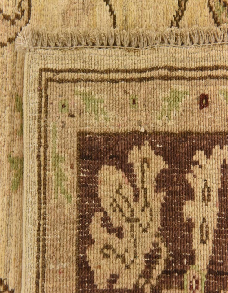 Detail image of 3' 10 x 19' 5  Hand Knotted Peshawar Ziegler Runner Rug