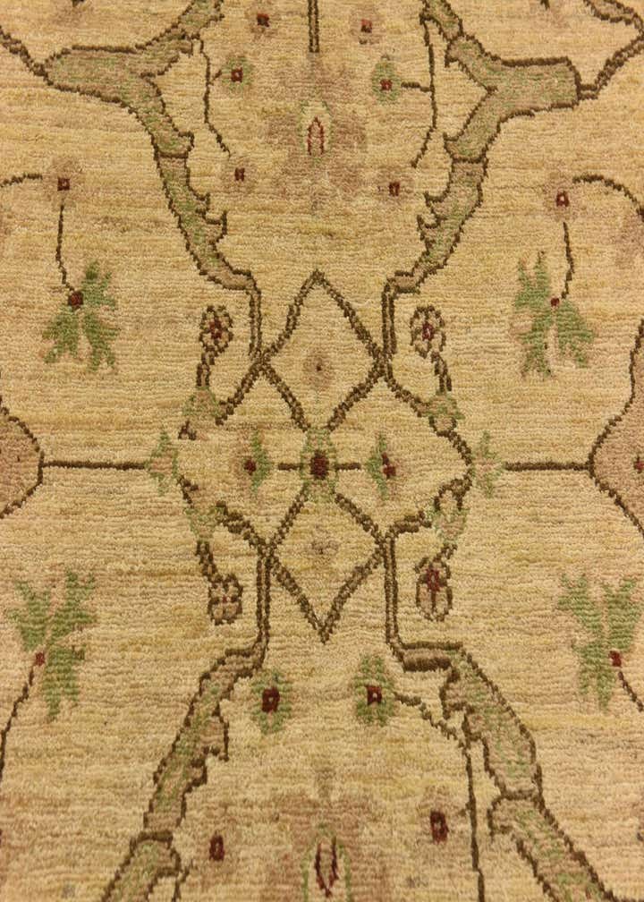 3' 10 x 19' 5 Hand Knotted Peshawar Ziegler Runner Rug