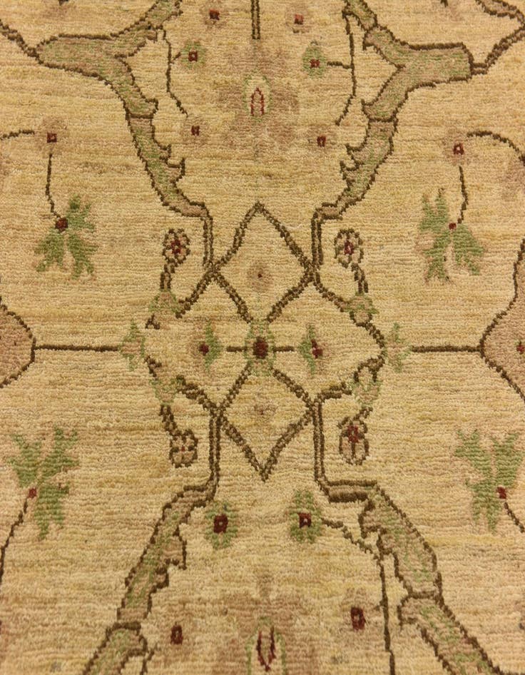 Detail image of 3' 10 x 19' 5 Hand Knotted Peshawar Ziegler Runner Rug