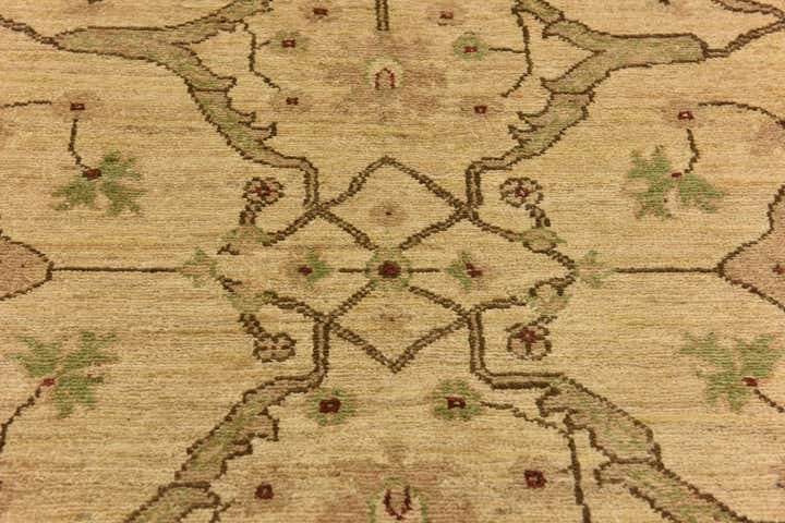 3' 10 x 19' 5 Hand Knotted Peshawar Ziegler Runner Rug
